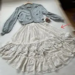 バレエコア コケットコア リボン レース チュール フィッシュテール スカート