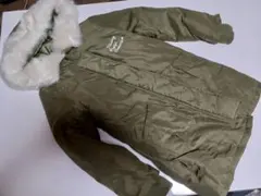 REPIPIレピピアルマリオ中綿ファー付きオリーブグリーンジャケット