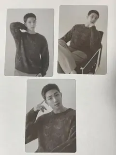 BTS monochrome ナムジュン RM ミニフォト トレカ 3枚