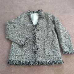 ラメ混ツイード　ジャケット