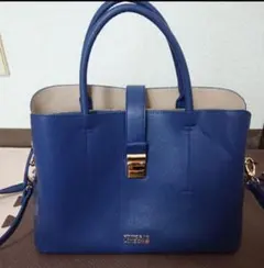 タイムセール☆HK WORKS LONDON バッグ　紺色　新品未使用！！