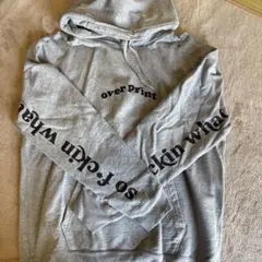 over Print グレー パーカー Mサイズのサムネイル