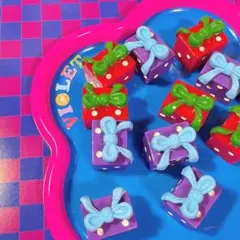 【即購入OK】 立体プレゼント10個セット デコパーツ