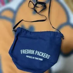 FREDRIK PACKERS ショルダーバッグ ネイビー 巾着ショルダー