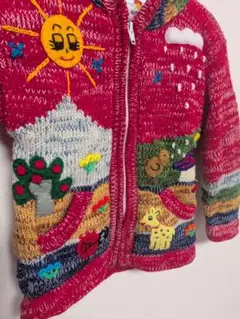 X-girl カナダ製 ニットジップアップジャケット100%wool - メルカリ