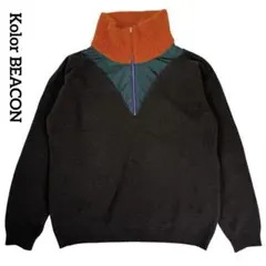 【即完売モデル】カラービーコン Vネック ウール ニット セーター 21aw 即完売モデル】カラービーコン Vネック ウール ニット セーター 21aw