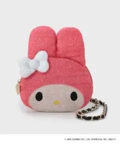 【マイメロディ】フェイス型2WAYキラキラミニショルダー