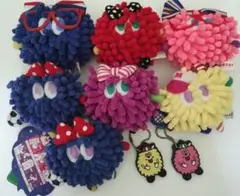 MOJA！モジャ／マイクロファイバー　マスコット／ラバーキーホルダー／9点セット
