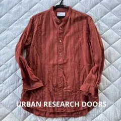 URBAN RESEARCH DOORS カラーシャツ 綿麻素材