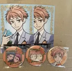 パ*キ様 桜蘭高校ホスト部 20周年記念フェア ブロマイド キャラバッジ 常陸院