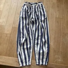 Lee＊140センチ＊ストライプ ワイドパンツ ネイビー ホワイト＊