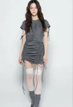 ワンピース melt the lady m nuance rope mini dress melt the lady】 m nuance rope mini dress