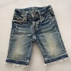 ビスグラ　ヒスミニ　キッズ デニムハーフパンツ　80cm