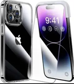 iPhone14promax用フィルム付きケース 全面保護セット
