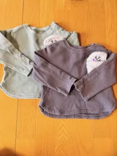 GU シナぷしゅ　長袖Tシャツ 2枚セット　90