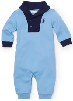 ラルフローレン ショール襟 カバーオール USベビー12M・80cm位ポニー新品