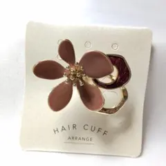 花モチーフ ヘアカフ★ポニーフック ヘアアクセサリー No.f888