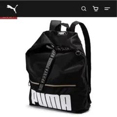 レア！未使用‼️プーマ　でかロゴ　バック　リュック　シンプル　ナップザック型のサムネイル