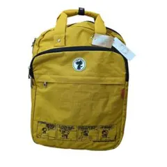 未使用　新品　Zucchero コラボ　スヌーピー イエロー 収納　リュック