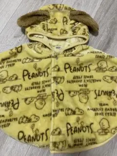 PEANUTS フリースポンチョ 70cm