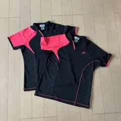 美品★YONEXテニスゲームシャツ　ペアセット　L・M