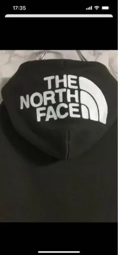 《希少　リアビュー》ザノースフェイス　裏起毛フルジップパーカー　モスグリーンＭ