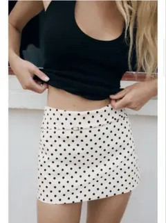 ZARA ザラ ミニスカート 水玉 ドット柄