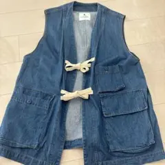 本日までの出品　ニコアンド Misayoハギッテデニムベスト be with M ニコアンド Misayoハギッテデニムベスト - メルカリ