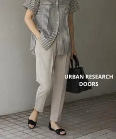 DOORS《ドアーズ 》ストレッチテーパードイージーパンツ◆ライトベージュ◆M