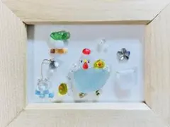 シーグラスアート　親子　No.67 ★ハンドメイド★のサムネイル