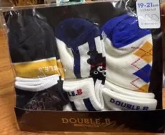 DOUBLE.B キッズ靴下 3足セット 19-21cm