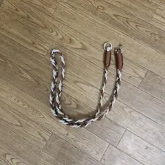 スマホショルダーストラップ ブラウンとホワイト、新品