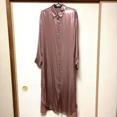 ザラ　ZARA シャツワンピース　ピンク　即購入○