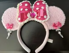 ミニー 耳 カチューシャ ピンク イヤリング