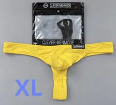 新品 メンズ XL CLEVER-MENMODE イエロー もっこり　Tバック