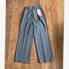 新品　グローバルワーク　ウツクシルエットワイドパンツ　　ミドルグレー　Sサイズ