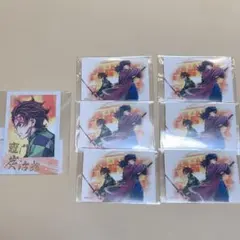 鬼滅の刃 繋ぐ WEBSHOPくじ C106ステッカー チェキ風ブロマイド 7点