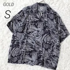 東洋エンタープライズ GOLD アロハシャツ ゴーギャンウッド 開襟 半袖のサムネイル