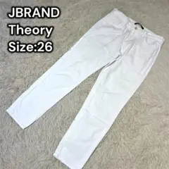 美品　ジェイブランド フォーセオリー 白 クロップド デニムパンツ 秋　M