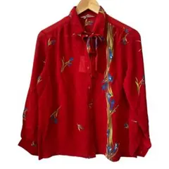 90s レトロ　古着　ヴィンテージ　ブラウス　花柄　フラワーのサムネイル