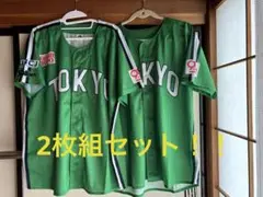 ヤクルトスワローズ　TOKYO ユニフォーム 緑色 メッシュ