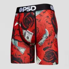 PSD ボクサーパンツ 赤いバラとドル