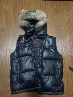 ダウンベスト フード付き