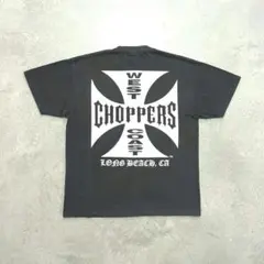 ウエストコーストチョッパーズ ビッグアイアンクロス Tシャツ XL フェード