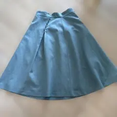 PROPORTION フレアスカート 青