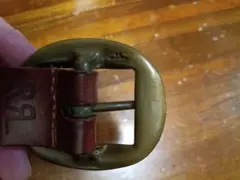 ⑦ 初期　90s イングランド製　RRL レザーベルト ブラウンのサムネイル