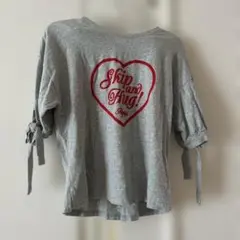repipi armario グレー ハートTシャツ S