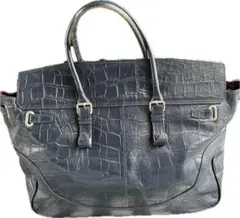 k*o様 型押しレザー 本革 ボストンバッグ