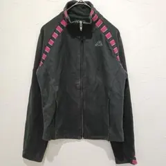 Kappa ジャージ トラックジャケット(S)黒 ピンクライン レディースのサムネイル