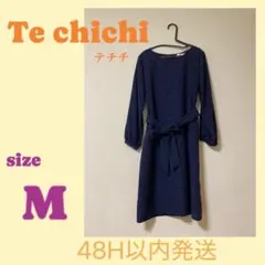Te chichi レディース ブラウス ワンピース 星模様 ネイビー Mのサムネイル